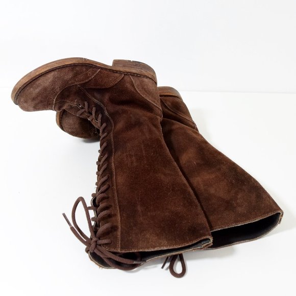 BEDSTU Genuine Brown Leather Suede Lace Up Boots | Size 6 - Picture 7 of 9